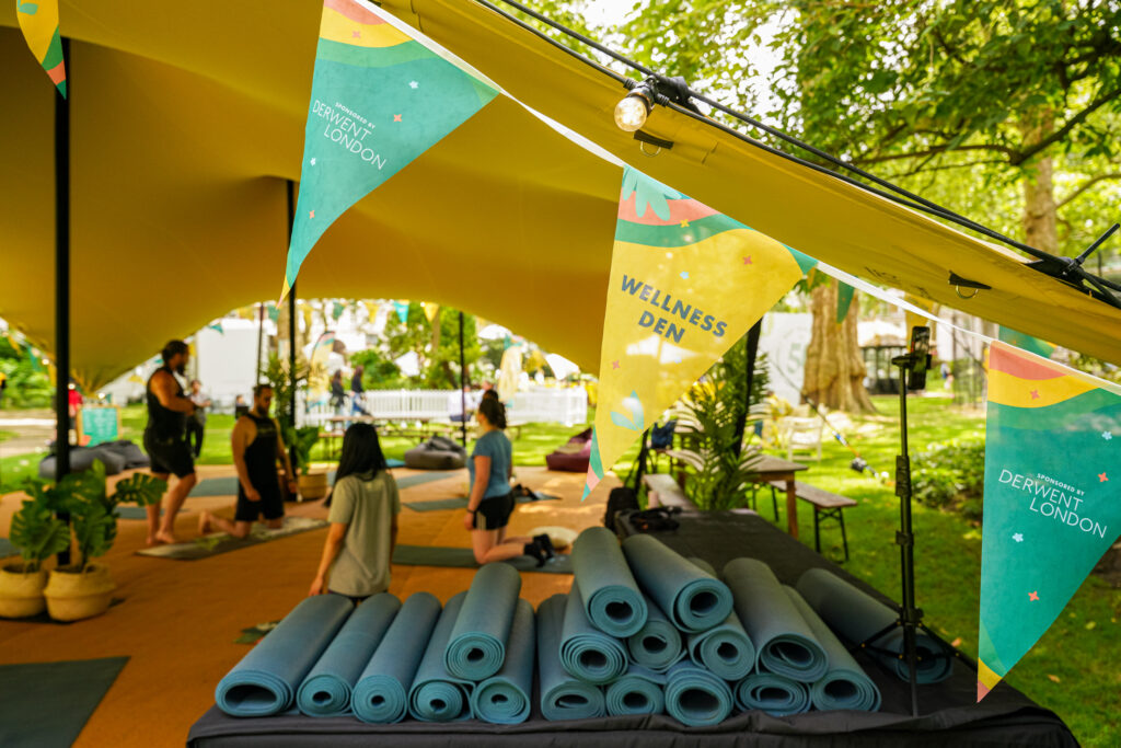 summer in the square event, at Portman Square Garden in Marylebone