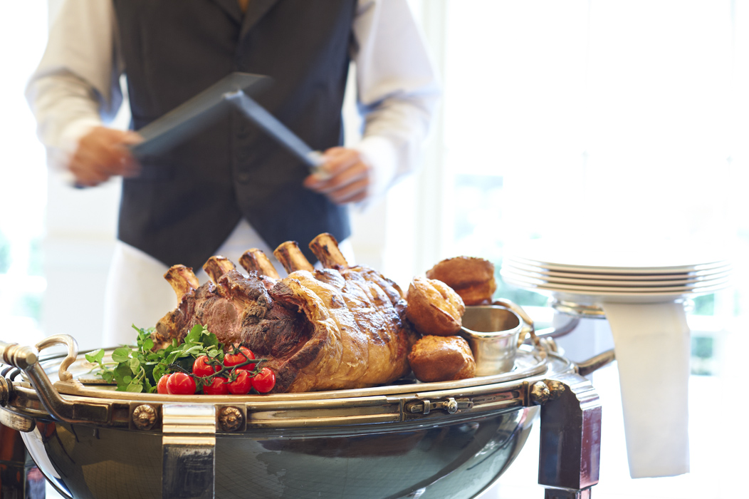 Durrants Hotel Sunday roast, traditional english cuisine