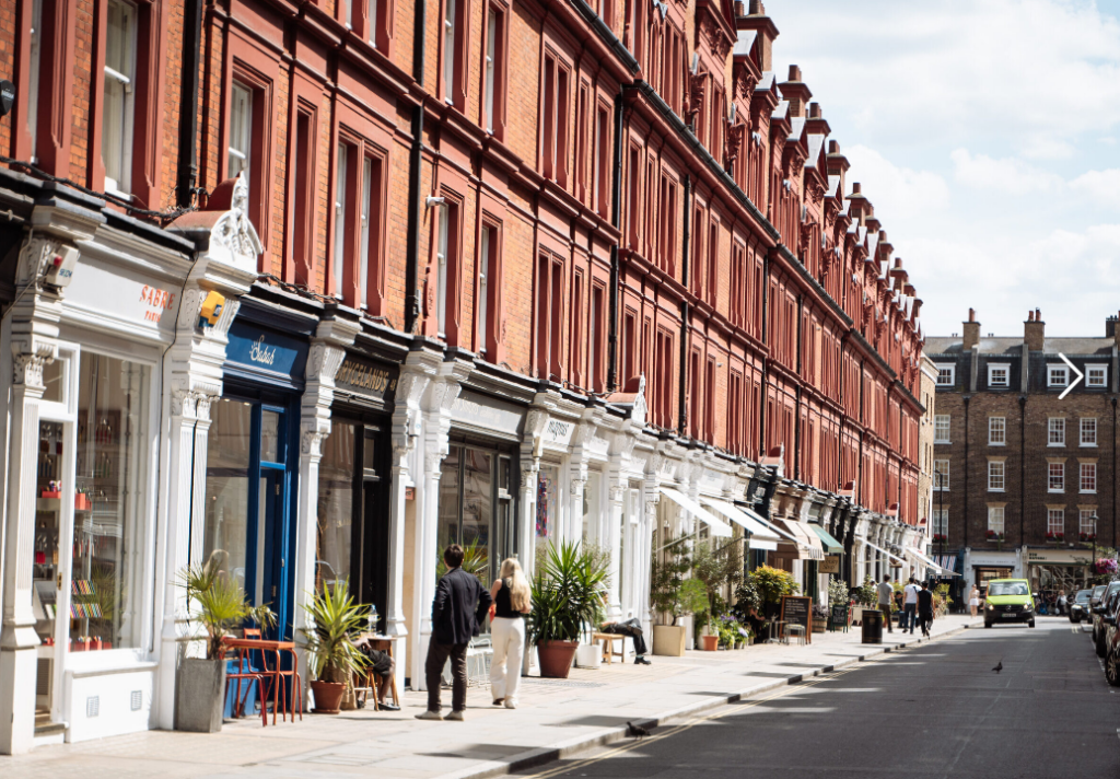 Chilter Street Spring Shopping Evening