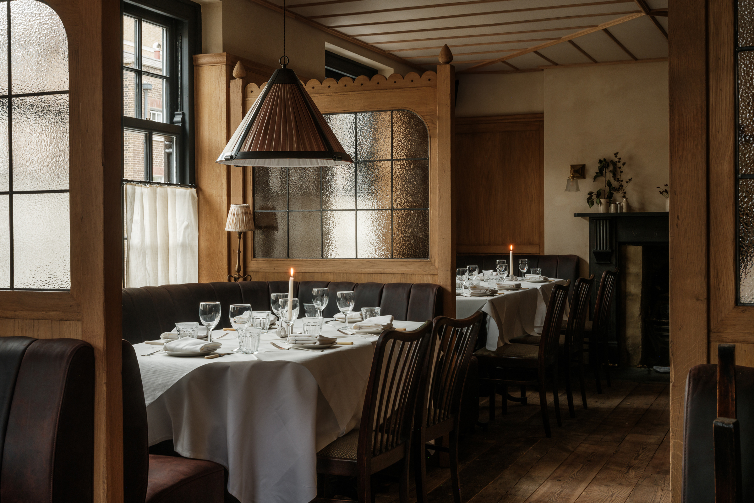 interiors of The Hart Portman pub in Marylebone