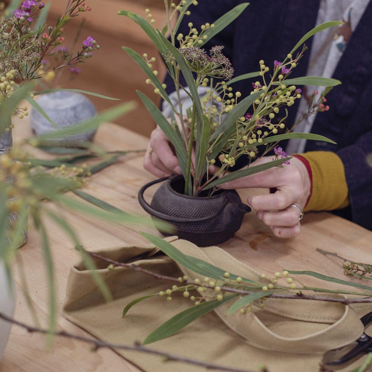 Japanese-Inspired Flower Arranging Workshop at Niwaki