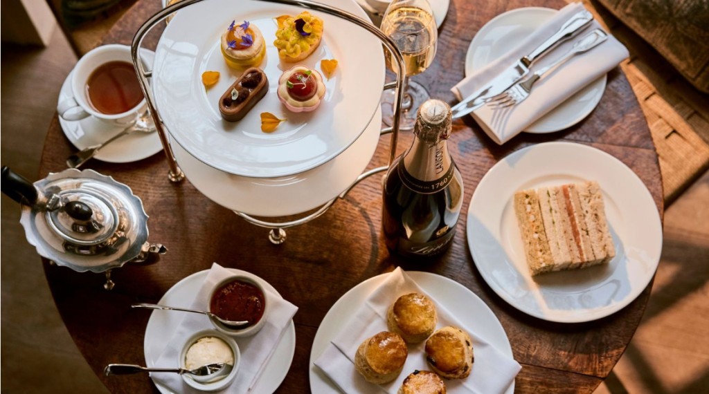 Afternoon tea enjoyed at the Zetter townhouse in marylebone