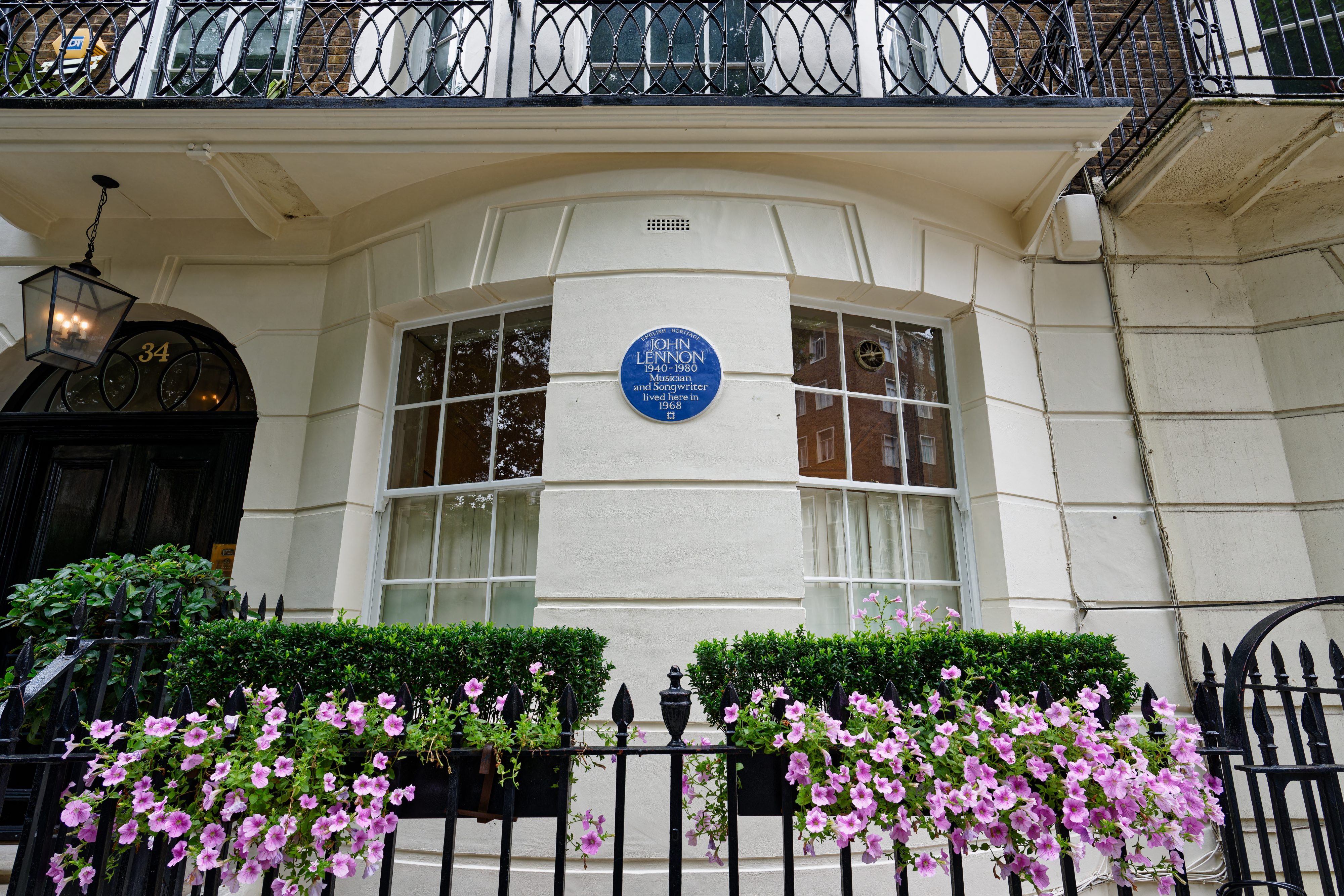 John Lennon's blue plaque in Marylebone