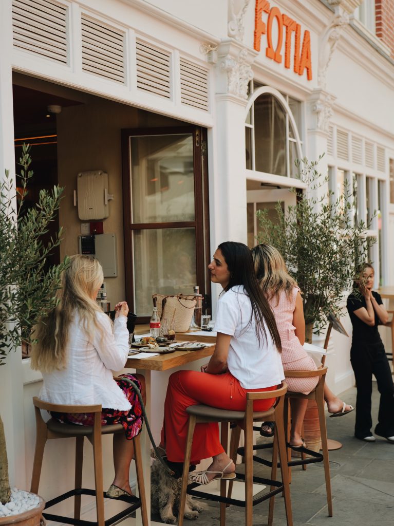 women enjoying a drink in Marylebone