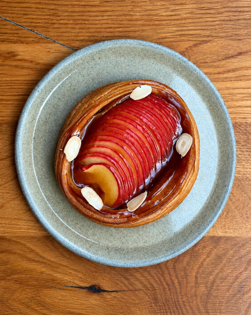 Apple Danish with Miso Caramel Glaze Arome Bakery Marylebone