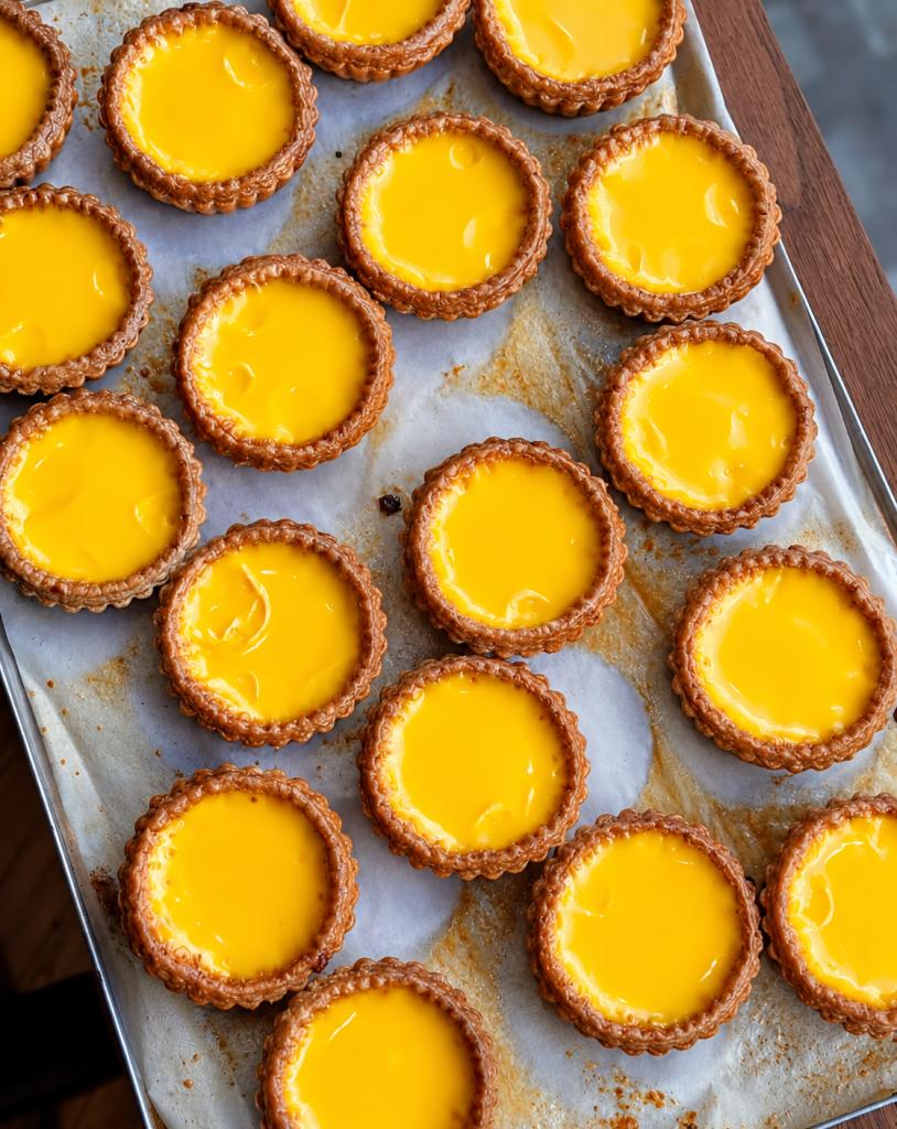 Classic Egg Custard Tart - Arome Bakery Marylebone